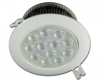 Lampa Downlight LED 12W Barwa: Ciepła